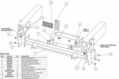 Picture of SnowDogg MD/MDII and VMD/VMDII Series Mount 2002-2009 GM Trailblazer/Envoy