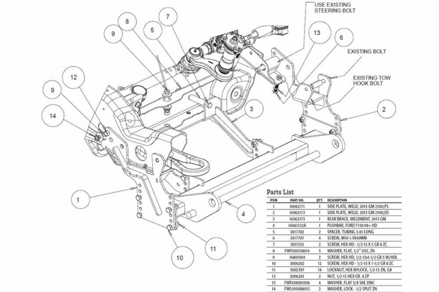 Picture of SnowDogg Mount Gm 2500/3500 2020-2024