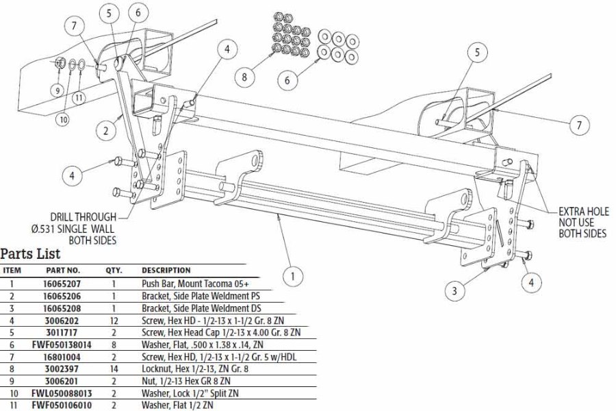 Picture of SnowDogg Mount Toyota Tacoma 2005-2015