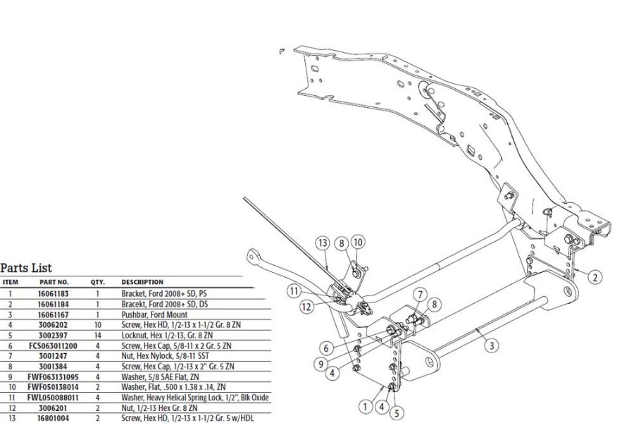 Picture of SnowDogg Mount Ford F250/F550 2008-2015