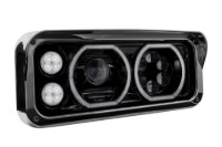 Picture of Trux Rectangular Halo LED Projector Headlight Assembly