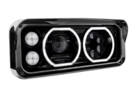 Picture of Trux Rectangular Halo LED Projector Headlight Assembly