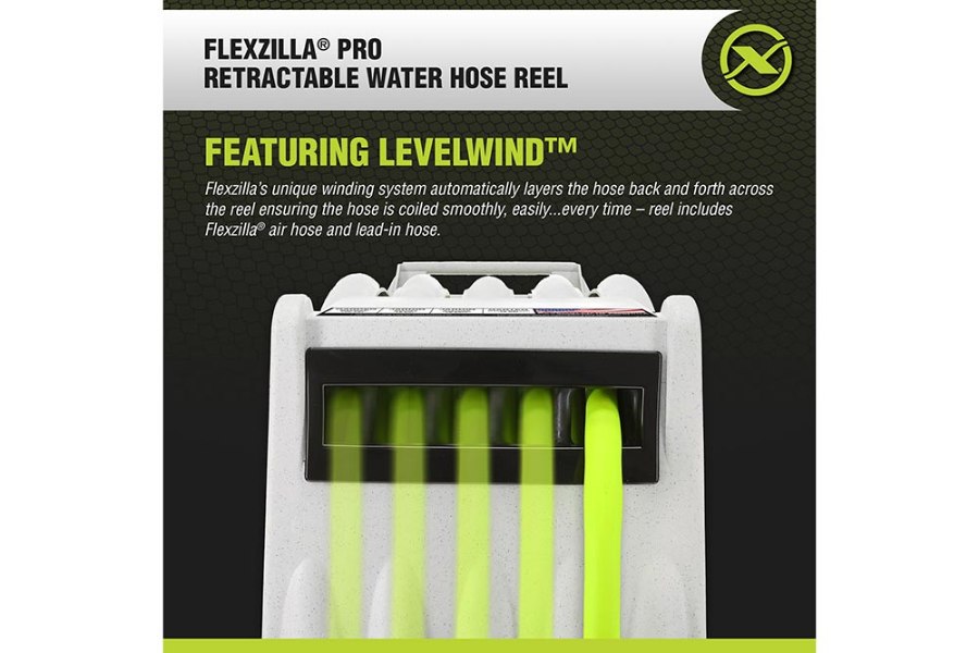 Picture of Flexzilla Pro Retractable Water Hose Reel with Levelwind Technology