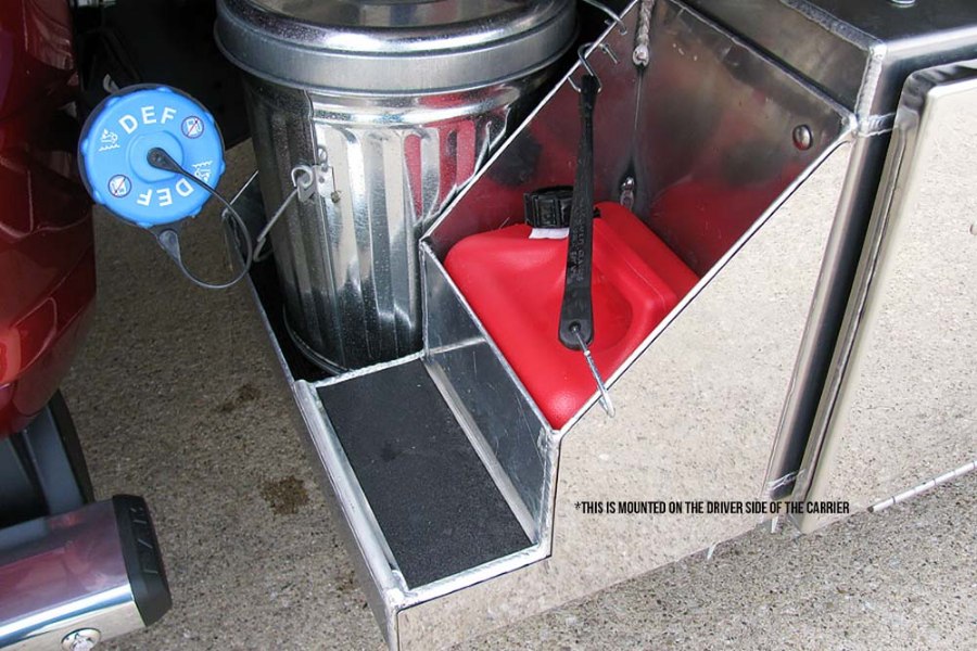 Picture of Zip's Custom Gas & Garbage Can Holder w/ Step