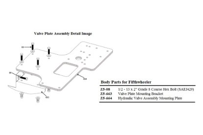 Picture of Zacklift Hydraulic Valve Assembly Mounting Plate
