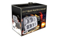 Picture of Trux LED Projection Headlight w/ Auxiliary Halo Oblong - Combonation High/Low
Beam