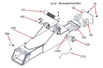 Picture of Zacklift Z403 Horizontal End Plate