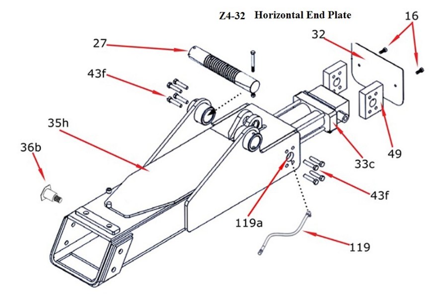Picture of Zacklift Z403 Horizontal End Plate