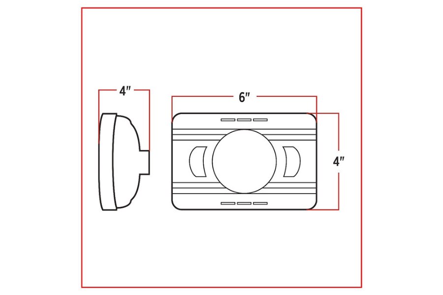 Picture of Trux 4x6in LED Projector Headlight - Heated