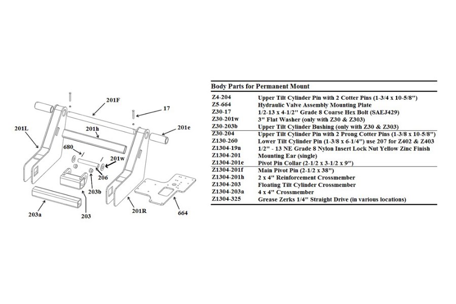 Picture of Zacklift Reinforcement Crossmember 2" x 4"
