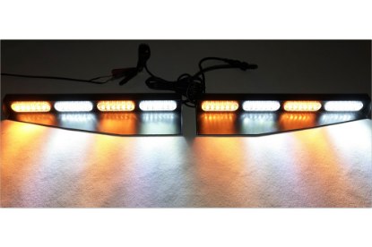 Picture of Race Sport - White / Amber Strobing Hi power LED Beacon Visor