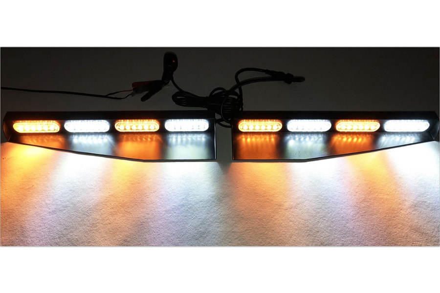 Picture of Race Sport - White / Amber Strobing Hi power LED Beacon Visor