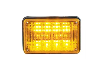 Picture of Whelen Rectangular Flashing Super-LED Warning Light, Amber Lens