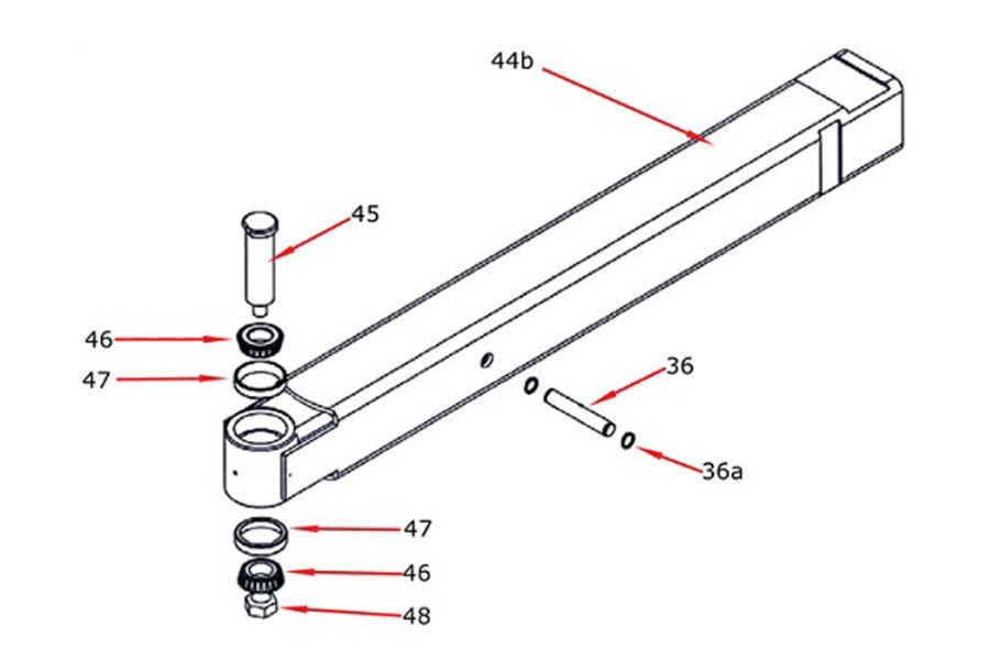 Picture of Zacklift Grid Head Pivot Pin Nut 1 1/2" x 12"