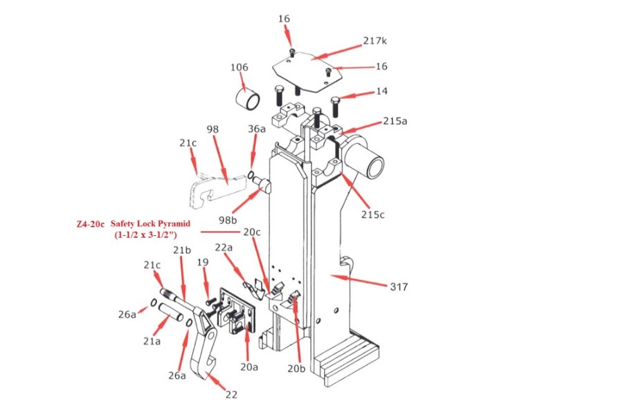 Picture of Zacklift Safety Lock Pyramid 1-1/2 x 3-1/2"