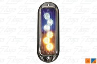 Picture of Whelen TIR6 Super-LED Flashing Warning Lights, Vertical Mount, Amber