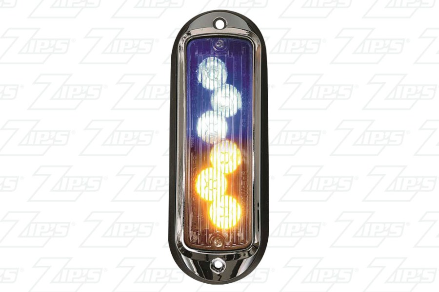 Picture of Whelen TIR6 Super-LED Flashing Warning Lights, Vertical Mount, Amber
