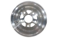 Picture of Collins Dolly Replacement Wheel Aluminum Slotted Diamond Cut Finish 8" x 3.75"
- Wheel Only