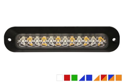 Picture of ECCO Warning LED Single- Split - or Dual Color Surface Mount Model ED3705