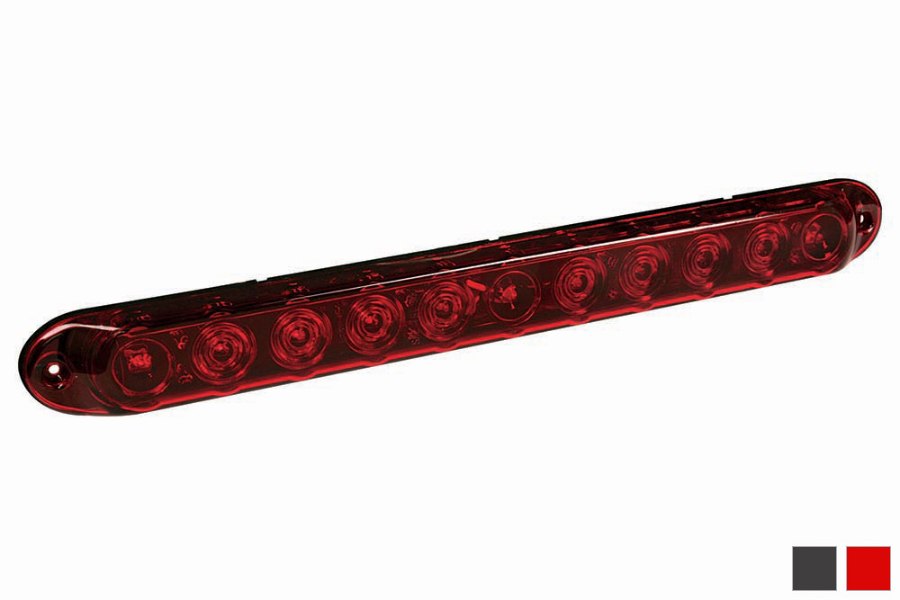 Picture of PACER Stop/Tail/Turn LED Bars, Red Lens, 15"L x 1-1/2"H x 3/4"D