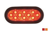 Picture of FEDERAL SIGNAL SignalTech 6-1/2" Oval LED Turn Light Kit, Red