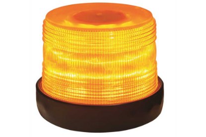 Picture of LITE-IT LED Beacon, Quad Flash, Permanent Mount, Amber, 5"-dia. x 4-3/4"