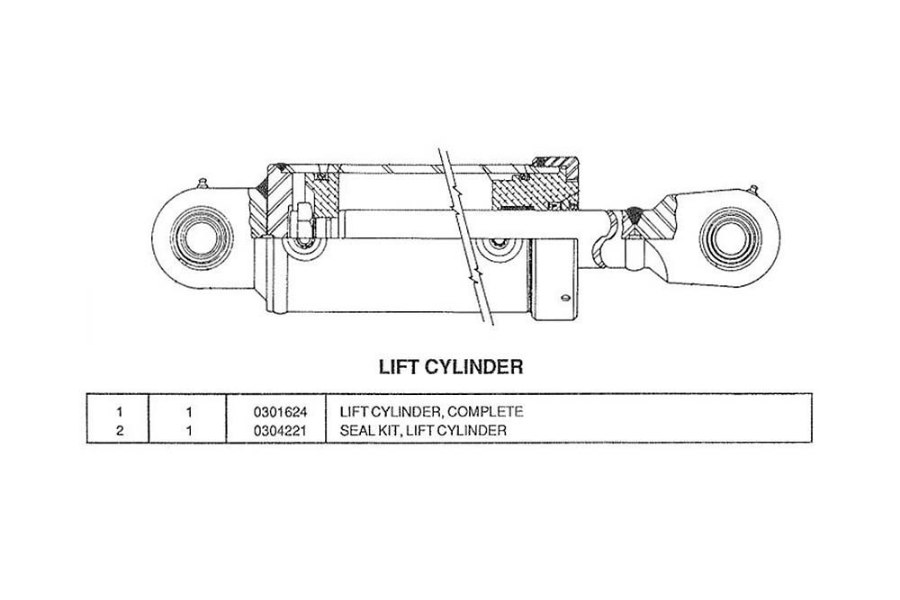 Picture of Miller Lift Cylinder Seal Kit Century Formula II