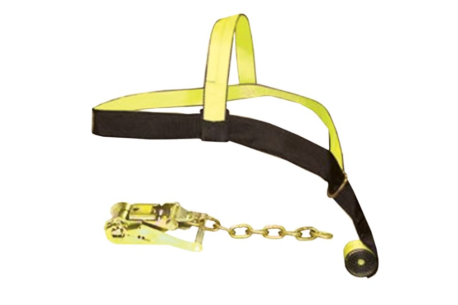 Picture of B/A Products Basket Tie-Down Assembly with Protective Sleeve and Ratchet with Chain