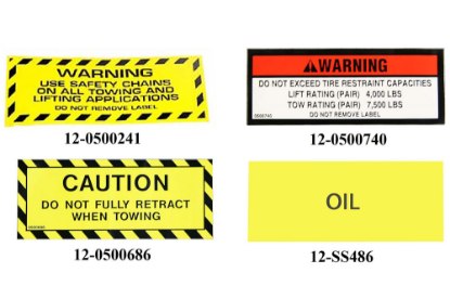 Picture of Miller Industries, Safety Decal Kit