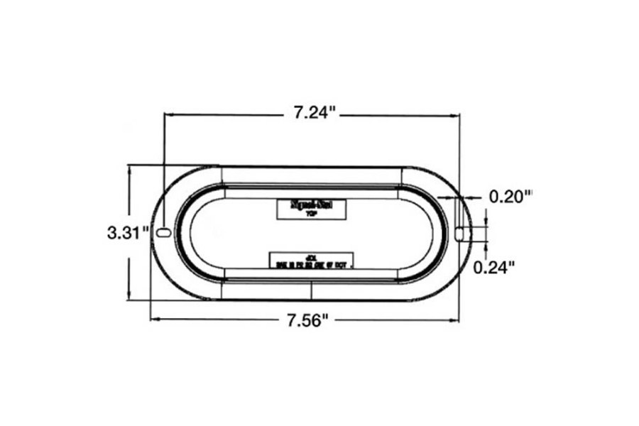 Picture of Truck-Lite Oval 24 Diode Back-Up Light w/ Mount Option