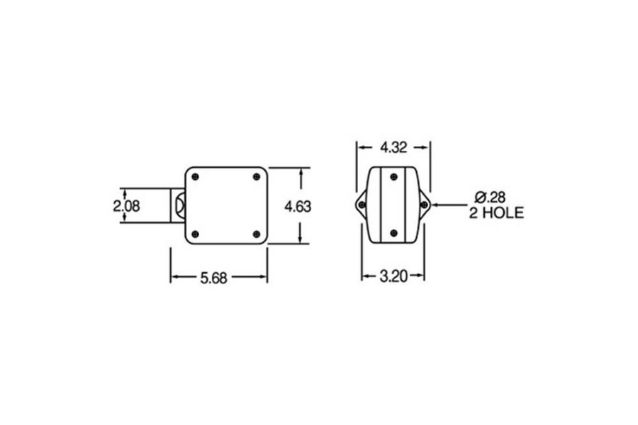 Picture of Truck-Lite Square Three Face Side Marker Pedestal Light