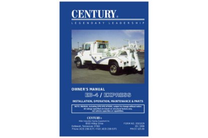 Picture of Century Express Owners Manual