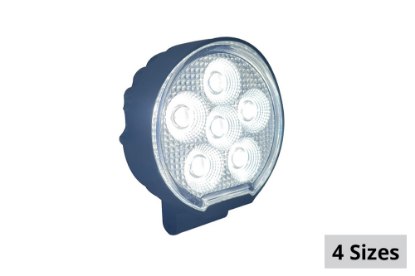Picture of Race Sport Round IQ Series Auxiliary LED Flood Beam Light