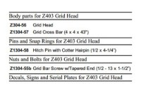 Picture of Zacklift Grid Bar Screw w/ Tapered End 1/2" x 13" x 1 1/2"