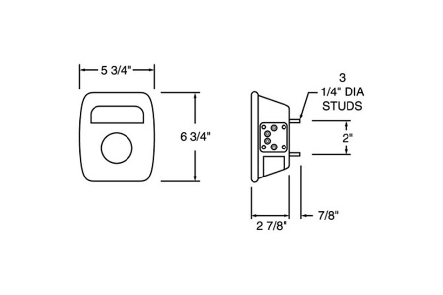 Picture of Truck-Lite Combo License Reflector Light