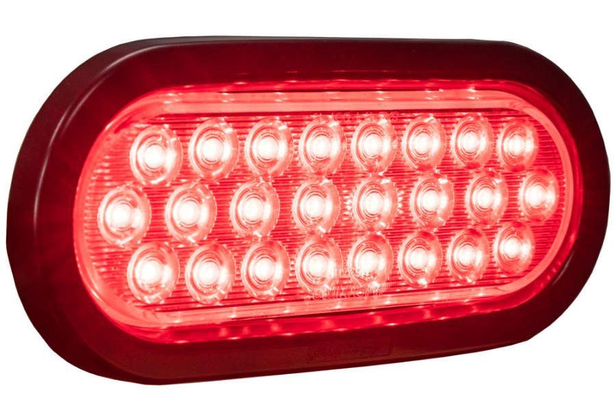 Picture of MAXXIMA 6" Oval 24 LED Warning Light with Grommet and Pigtail