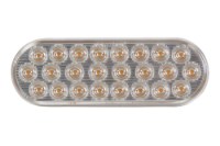 Picture of Maxxima Warning Light w/ Clear Lens 6" Oval Ultra Thin 24 LEDs