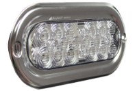 Picture of MAXXIMA Oval LED Back-Up Light with Flange and Pigtail