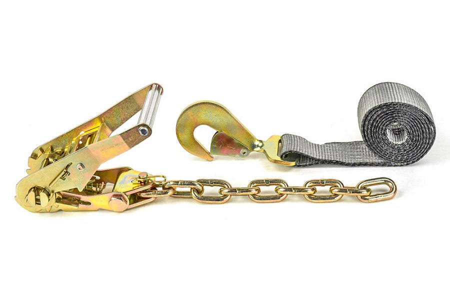 Picture of AW Direct Tow Pro Tie-Down Assembly with Twisted Snap Hook and Wide Handled
Ratchet with Chain