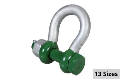 Picture of Green Pin Polar Bow Shackle with Safety Bolt