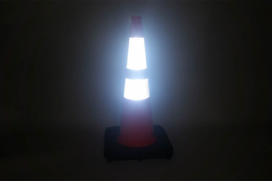 Picture of JBC Revolution Series Orange Slim Body Reflective Recessed Traffic Cone