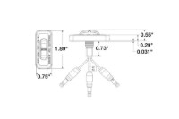 Picture of Truck-Lite 3 Diode Dual-Function Flexi-Lite Adhesive Mount