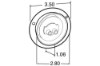 Picture of Truck-Lite Round Low Profile PL-10 Clearance Marker 8 Diode Light w/ Flange
Mount
