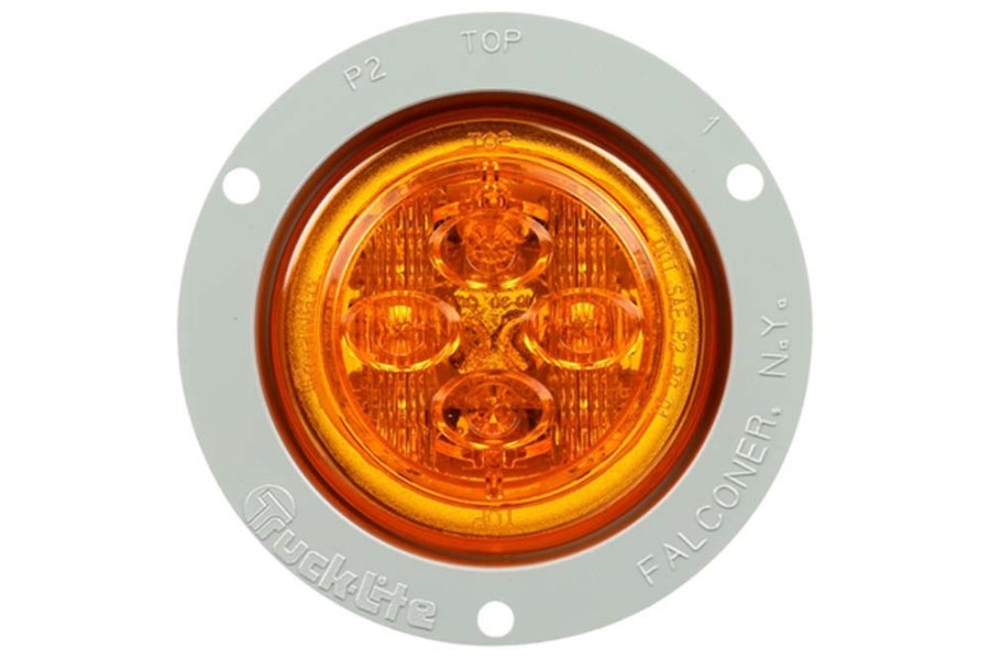 Picture of Truck-Lite Round Low Profile PL-10 Clearance Marker 8 Diode Light w/ Flange
Mount