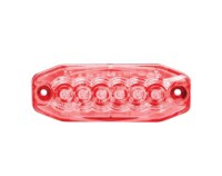 Picture of Maxxima Ultra Thin Class 2 Warning Lights 6 LED Clear Lenses