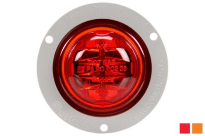 Picture of Truck-Lite Round High Profile 8 Diode Clearance Marker Fit N' Forget Light w/
Flange Mount