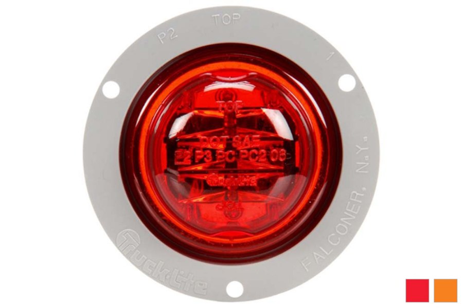 Picture of Truck-Lite Round High Profile 8 Diode Clearance Marker Fit N' Forget Light w/
Flange Mount