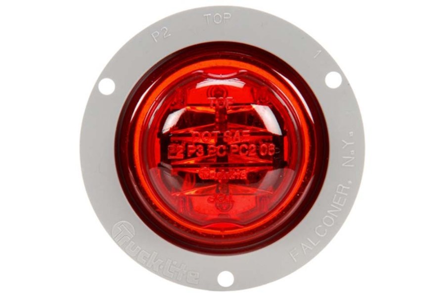 Picture of Truck-Lite Round High Profile 8 Diode Clearance Marker Fit N' Forget Light w/
Flange Mount