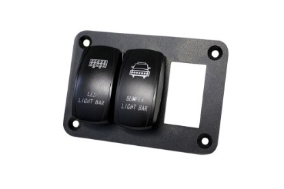 Picture of Race Sport Aluminum Rocker Switch Mounting Panel for (3) Rocker Switches