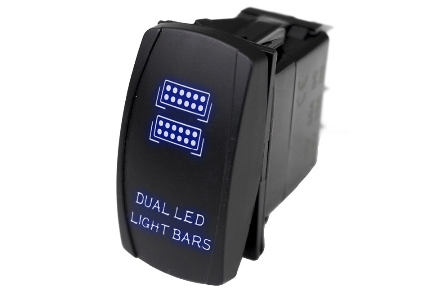 Picture of Race Sport LED Rocker Switch w/ Blue LED Radiance (Dual LED Light Bar)